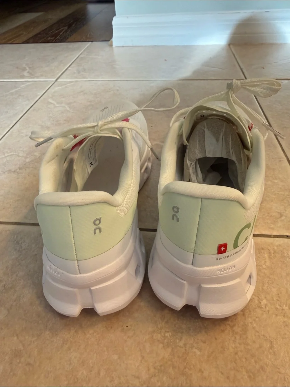 On Cloudmonster WHITE LIMA Women's Running Shoes 10.5 NEW - Picture 8 of 13